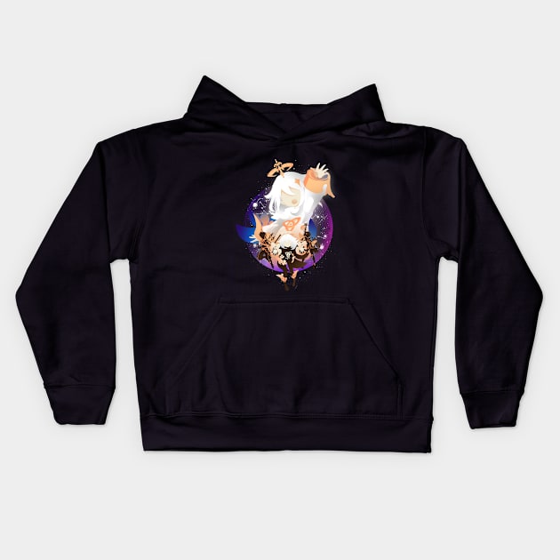 Cute Companion Paimon Kids Hoodie by HyperTwenty